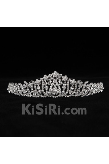 Alloy Crown Wedding Headpieces with Rhinestone