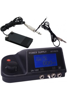 2 Tattoo Machines Kit with LCD Power Supply (14 Colors)