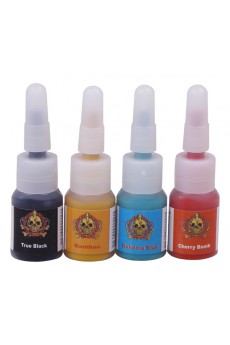 Professional Lining and Shading Tattoo Gun Kit with 4 Colors Included