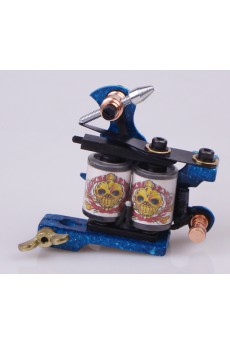 Professional Tattoo Machines Kit Completed Set with 2 Tattoo Guns and LED Power Supply (4 Colors Included)