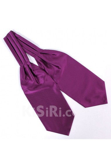 Men's Purple Microfiber Cravat