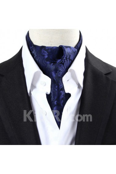 Men's Navy Blue Microfiber Cravat