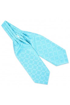 Men's Blue Microfiber Cravat