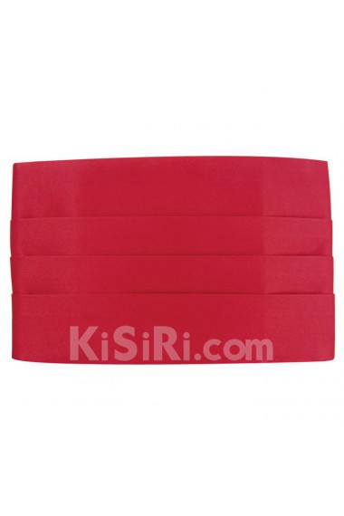 Men's Red Microfiber Waistband  