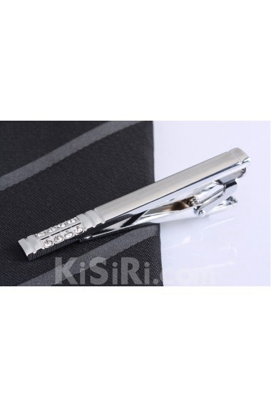 Silver Metal Tie Bar