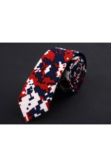 Red Floral Silk Novelty Tie