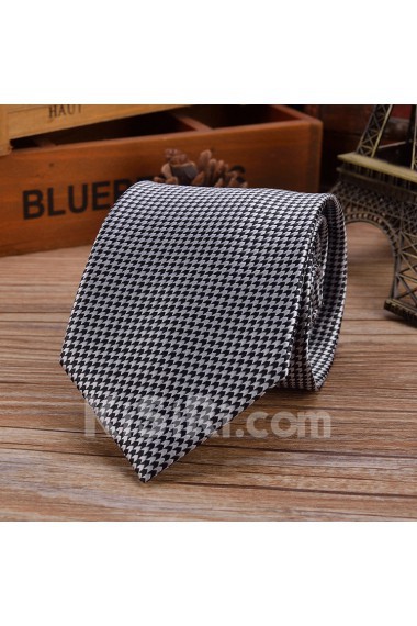 Gray Paisley Emulation Silk NeckTie