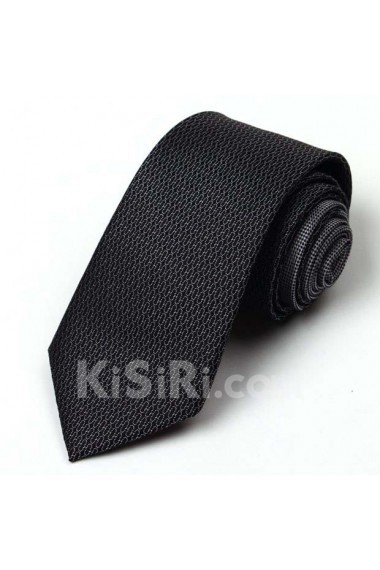 Black Paisley 100% Silk NeckTie