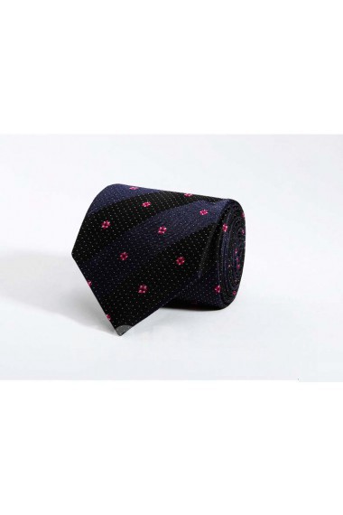 Black Floral 100% Silk NeckTie
