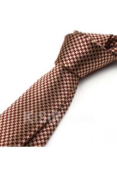 Brown Floral Microfiber Skinny Tie