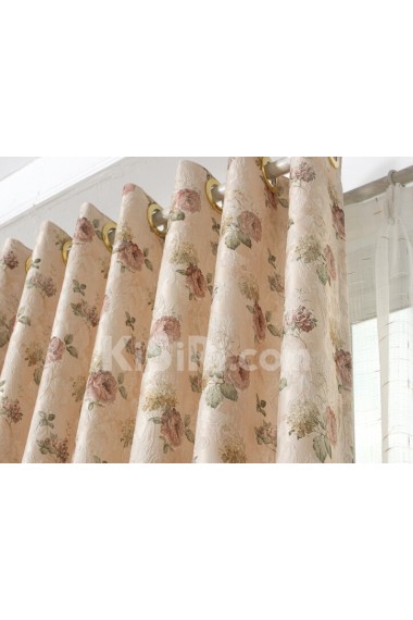 Floral Energy Saving Made to Measure Curtain (Two Panels)