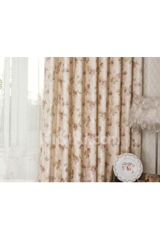 Floral Energy Saving Made to Measure Curtain (Two Panels)