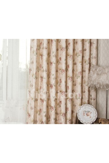 Floral Energy Saving Made to Measure Curtain (Two Panels)