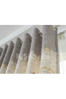 Polka Dot Energy Saving Made to Measure Curtain (Two Panels)