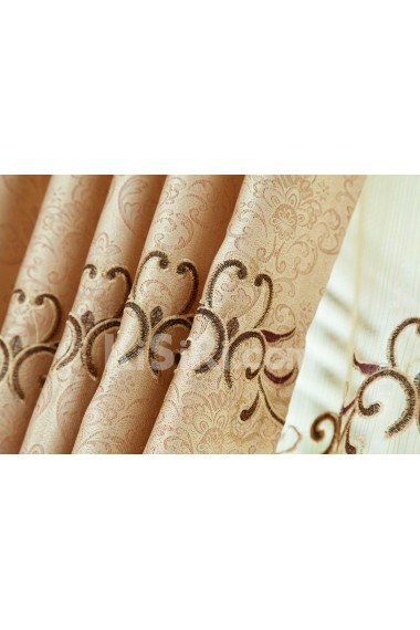 Floral Energy Saving Made to Measure Curtain (Two Panels)
