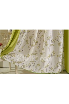 Floral Energy Saving Made to Measure Curtain (Two Panels)