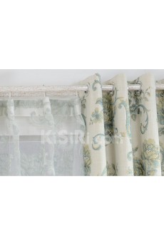 Floral Energy Saving Made to Measure Curtain (Two Panels)