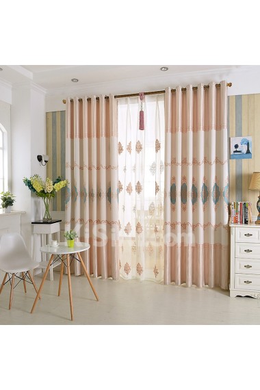 Floral Energy Saving Made to Measure Curtain (Two Panels)