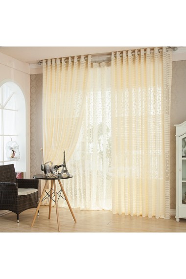 Striped Made to Measure Sheer Curtain (Two Panels)