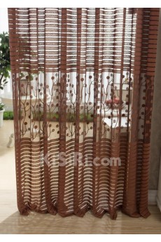 Striped Made to Measure Sheer Curtain (Two Panels)