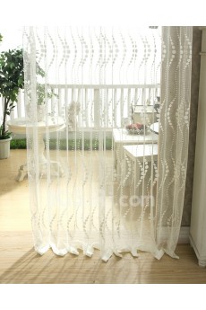 Polka Dot Made to Measure Sheer Curtain (Two Panels)