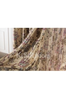 Floral Energy Saving Made to Measure Curtain (Two Panels)