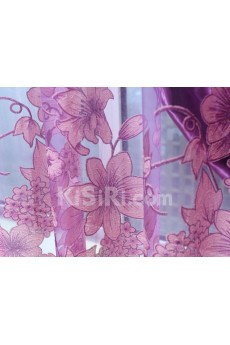 Floral Energy Saving Made to Measure Curtain (Two Panels)