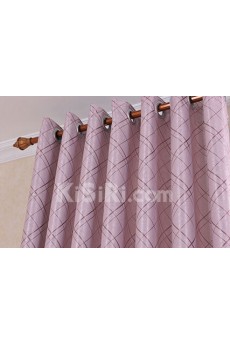 Plaid Energy Saving Made to Measure Curtain (Two Panels)