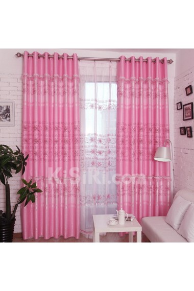 Floral Energy Saving Made to Measure Curtain (Two Panels)