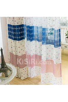 Striped Energy Saving Made to Measure Curtain (Two Panels)