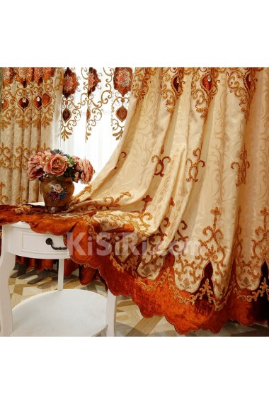 Floral Energy Saving Made to Measure Curtain (Two Panels)