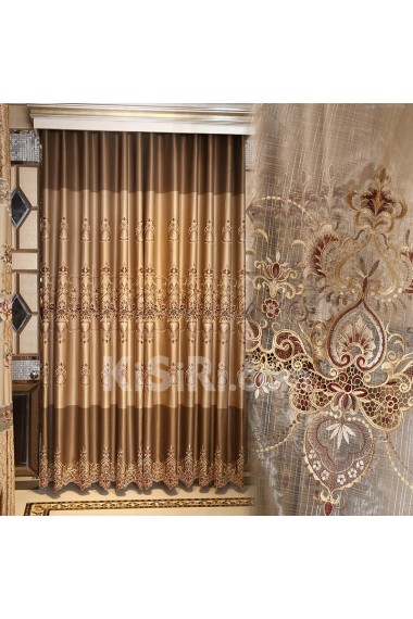Floral Energy Saving Made to Measure Curtain (Two Panels)
