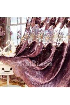 Floral Energy Saving Made to Measure Curtain (Two Panels)