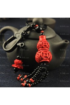 Personalized Cinnabar Gourd Keychain (A Pair)(Same Style)