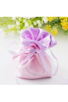 Hand-made Flower Pink Color Classical Wedding Favor Bags (12 Pieces/Set)