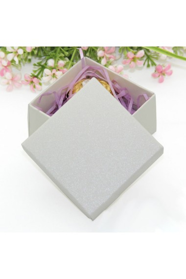 Milk White Wedding Favor Boxes Sale Online ( 12 Pieces / Set )